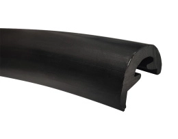 Привальный брус Radial 40х21мм черный Tessilmare ПВХ (10249343)